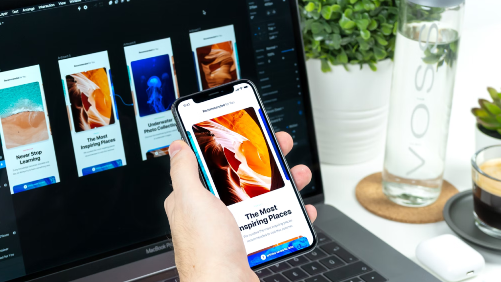 Mockup: Diseño con detalles visuales